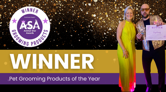 Tilly and Family Wins Pet Grooming Product of the Year at the Animal Star Awards!